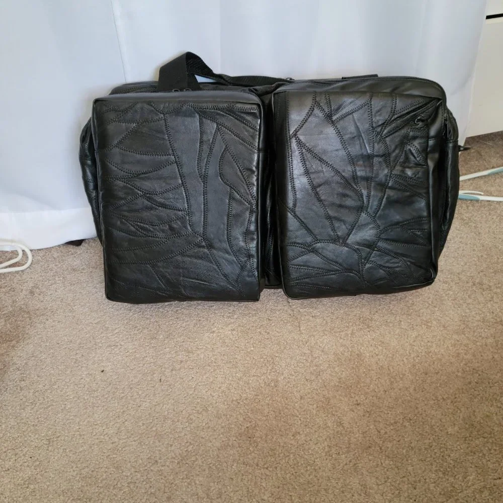 NWT - Leather duffle